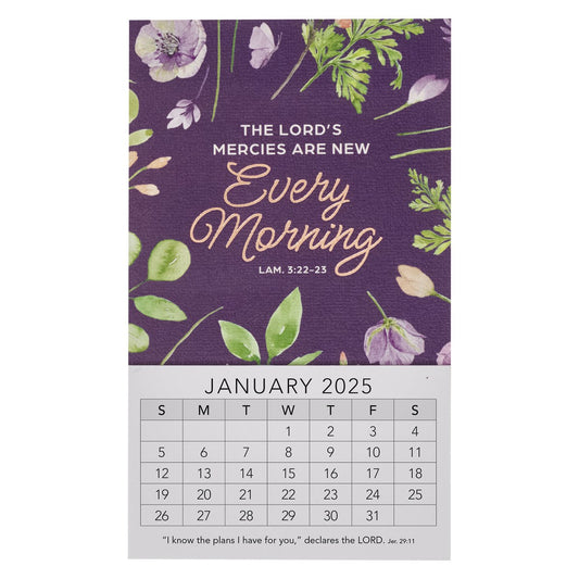 2025 Mini Magnetic Calendar-Every Morning-Lam. 3:22-23