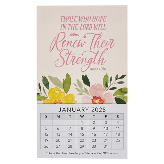 2025 Mini Magnetic Calendar-Hope In The Lord-Isa. 40:31