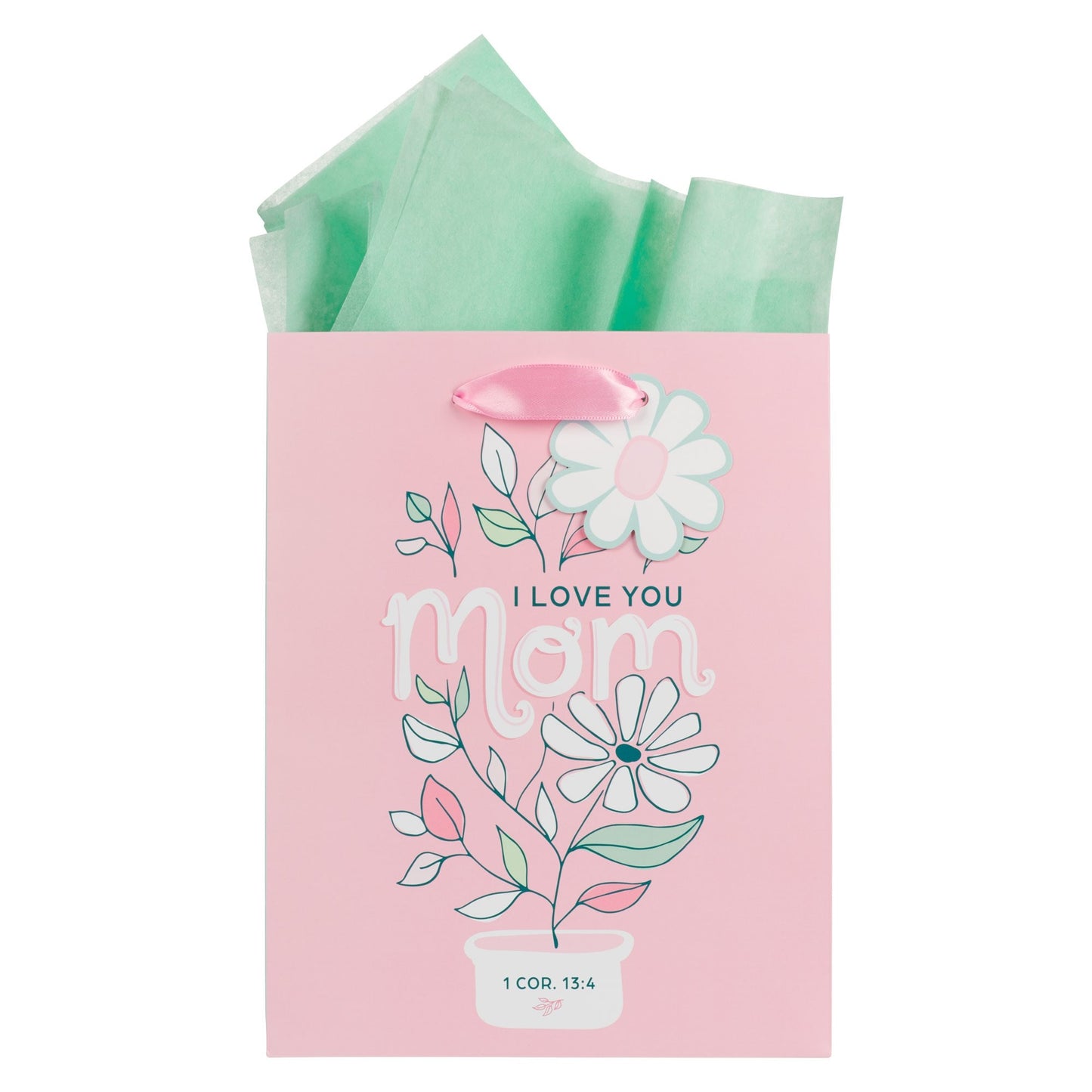 Gift Bag-Medium-I Love You Mom-1 Cor. 13:4