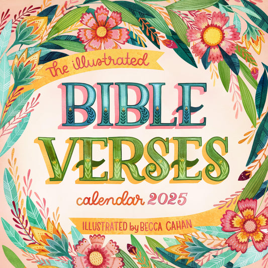 Calendar-2025-Illustrated Bible Verses Wall (12" x 12")