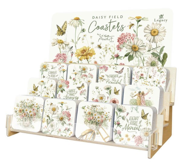 Coaster Collection-Daisy Field (12 Coasters In 12 Designs) (Display ORD SPY#120359)