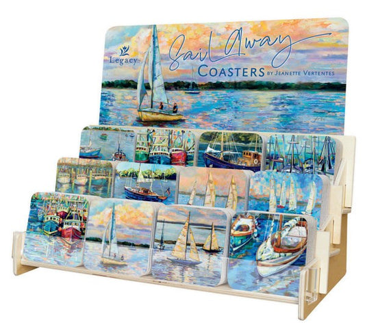 Coaster Collection-Sail Away (12 Coasters In 12 Designs) (Display ORD SPY#120359)