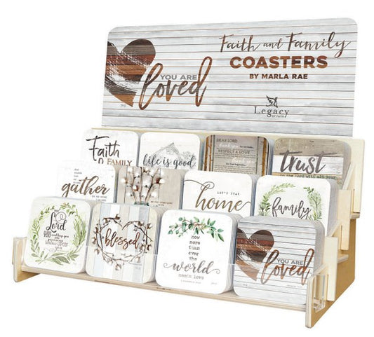 Coaster Collection-Faith And Family (12 Coasters In 12 Designs) (Display ORD SPY#120359)