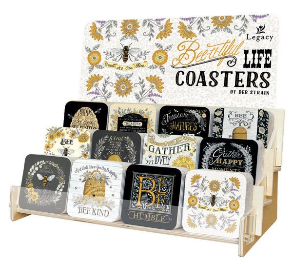 Coaster Collection-Bee-u-tiful Life (12 Coasters In 12 Designs) (Display ORD SPY#120359)