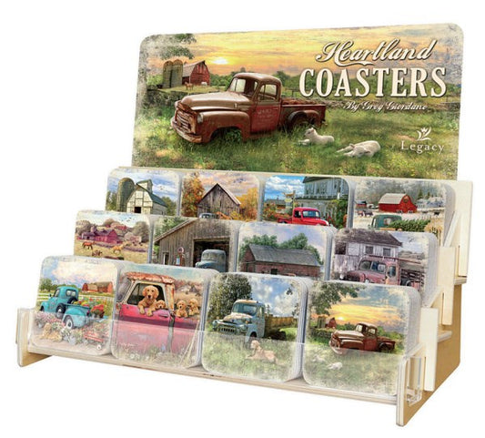 Coaster Collection-Heartland (12 Coasters In 12 Designs) (Display ORD SPY#120359)