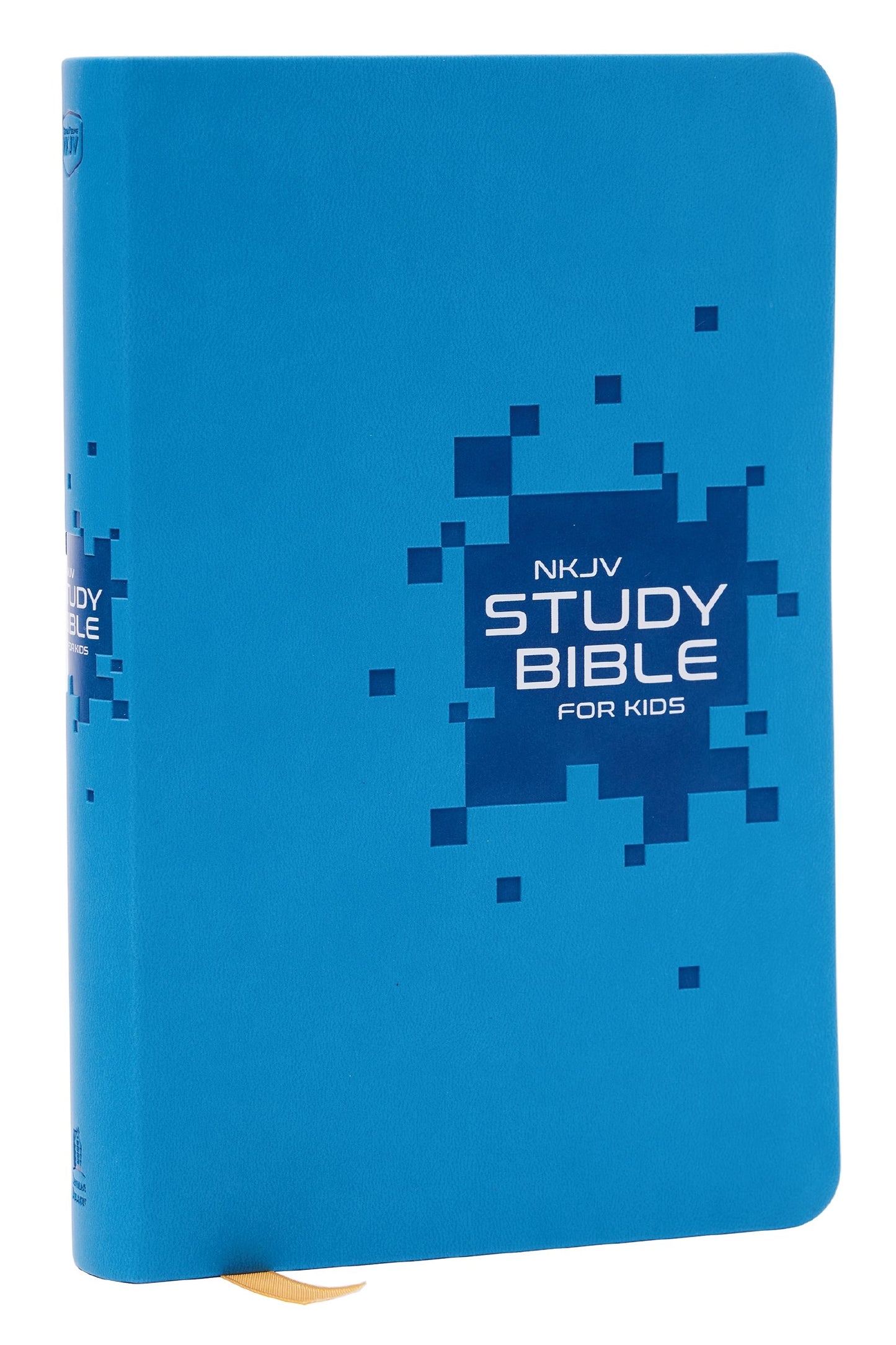 NKJV Study Bible For Kids-Blue Leathersoft