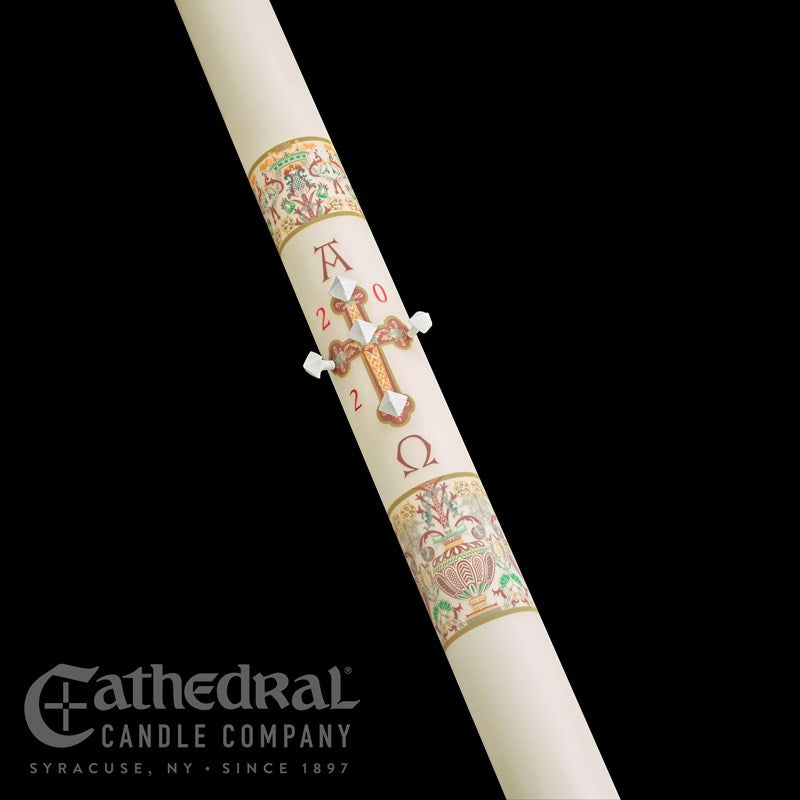 Candle-Paschal-Investiture #4 (1 15/16" x 39") 51% Beeswax