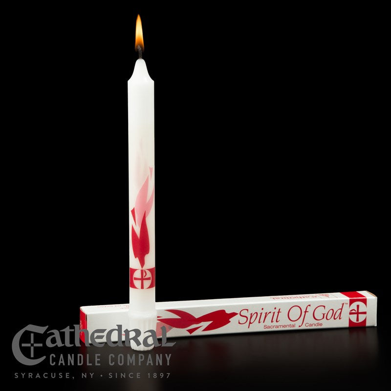 Candle-Sacramental Spirit Of God (7/8" x 10 1/4")