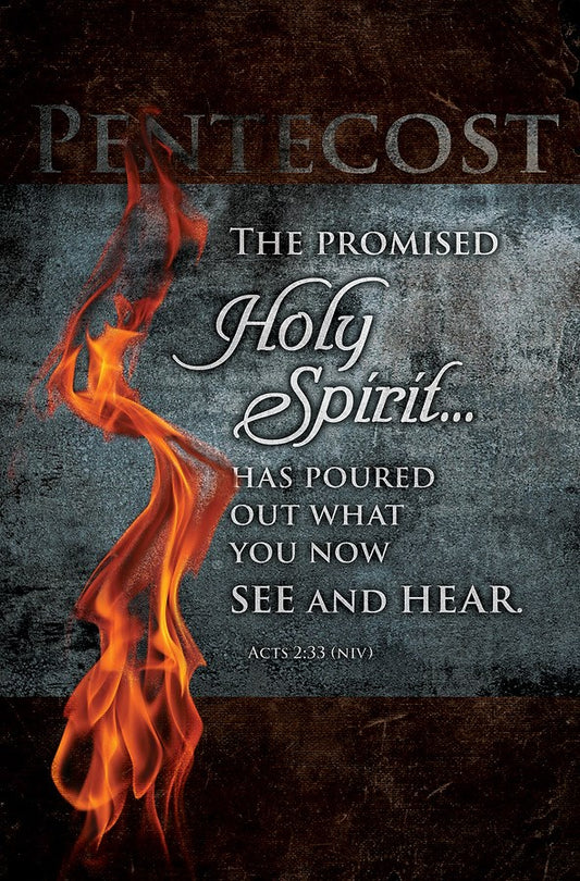 Bulletin-Pentecost: The Promised Holy Spirit... (Acts 2:33  NIV) (Pack Of 100)