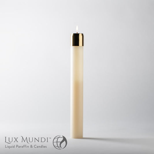 Lux Mundi Refillable Altar Candle (1 1/2" x 12")