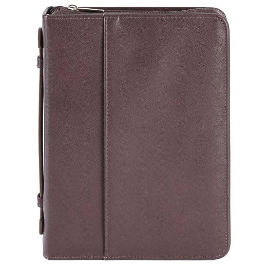 Bible Cover-Classic Faux Leather-Brown-XXLarge