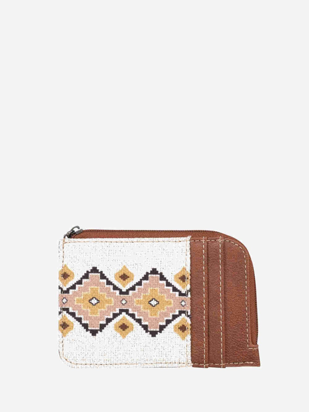 Wrangler Canvas Wallet-Aztec-Coffee