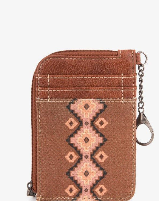 Wrangler Canvas Wallet-Aztec-Dark Brown