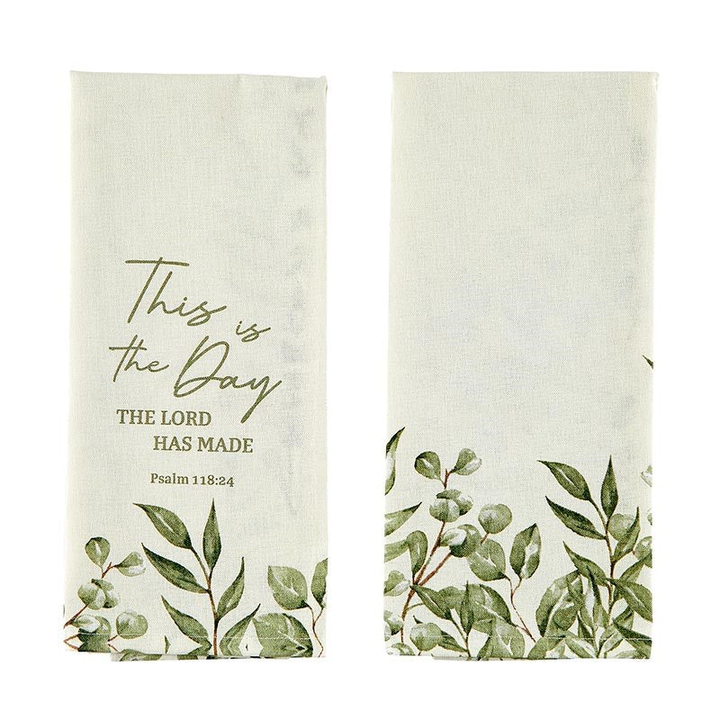 Towel Set-This Is The Day (18" x 28") (Set Of 2)