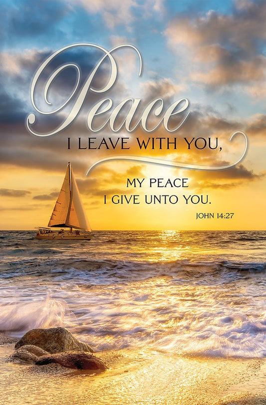 Bulletin-Peace I Leave With You  My Peace I Give Unto You (John 14:27) (Pack Of 100)